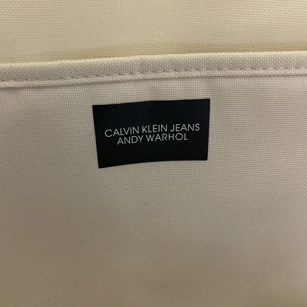 Calvin Klein Jeans x Andy Warhol Self Portrait Art Backpack White B13